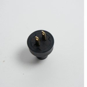 Enchufe De Goma Sencillo 311D -2P S/Tierra Negro