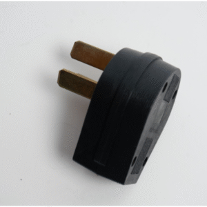 Enchufe De Goma Angular Trifasico 220V Negro