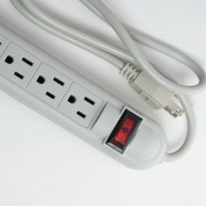 Regleta Sencilla 6 Tomas C/Tierra Swith On/Off Gris