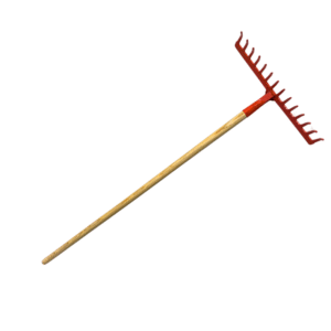 Rastrillo DE 14 DIENTES CON CABO DE 1200 MM DE MADERA