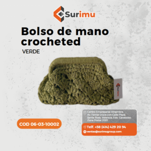 Bolso De Mano-Crocheted-Verde