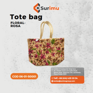 Tote Bag Floral-Rosa